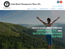Tablet Screenshot of littlerockchiropractic.com